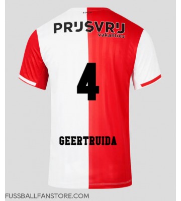Feyenoord Lutsharel Geertruida #4 Replik Heimtrikot 2023-24 Kurzarm